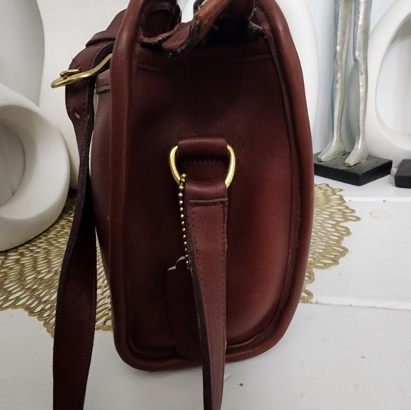 Vintage COACH Brighton Bag Burgandy - Picture 9 of 13